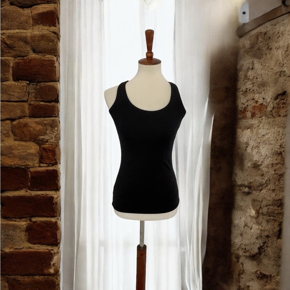 Leapin' Leotards Dance Workout‎ Racerback Tank Black Size Small Lycra - Picture 3 of 9